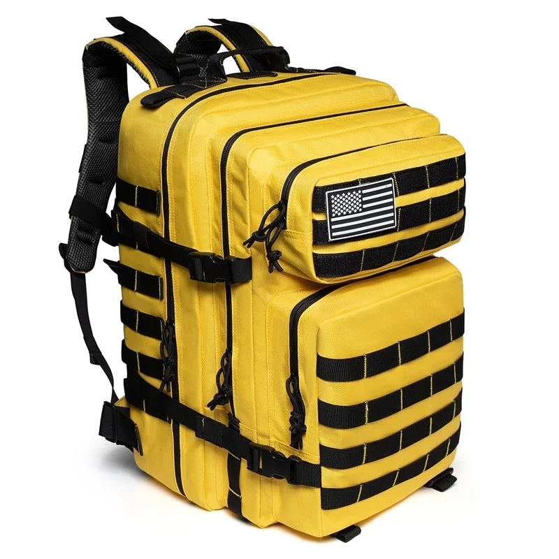 QT&QY 45L Tactical Backpack For Men Molle 3 day survival Backpack Hunting Camping Hiking GYM Rucksack Survival Bug Out Bag