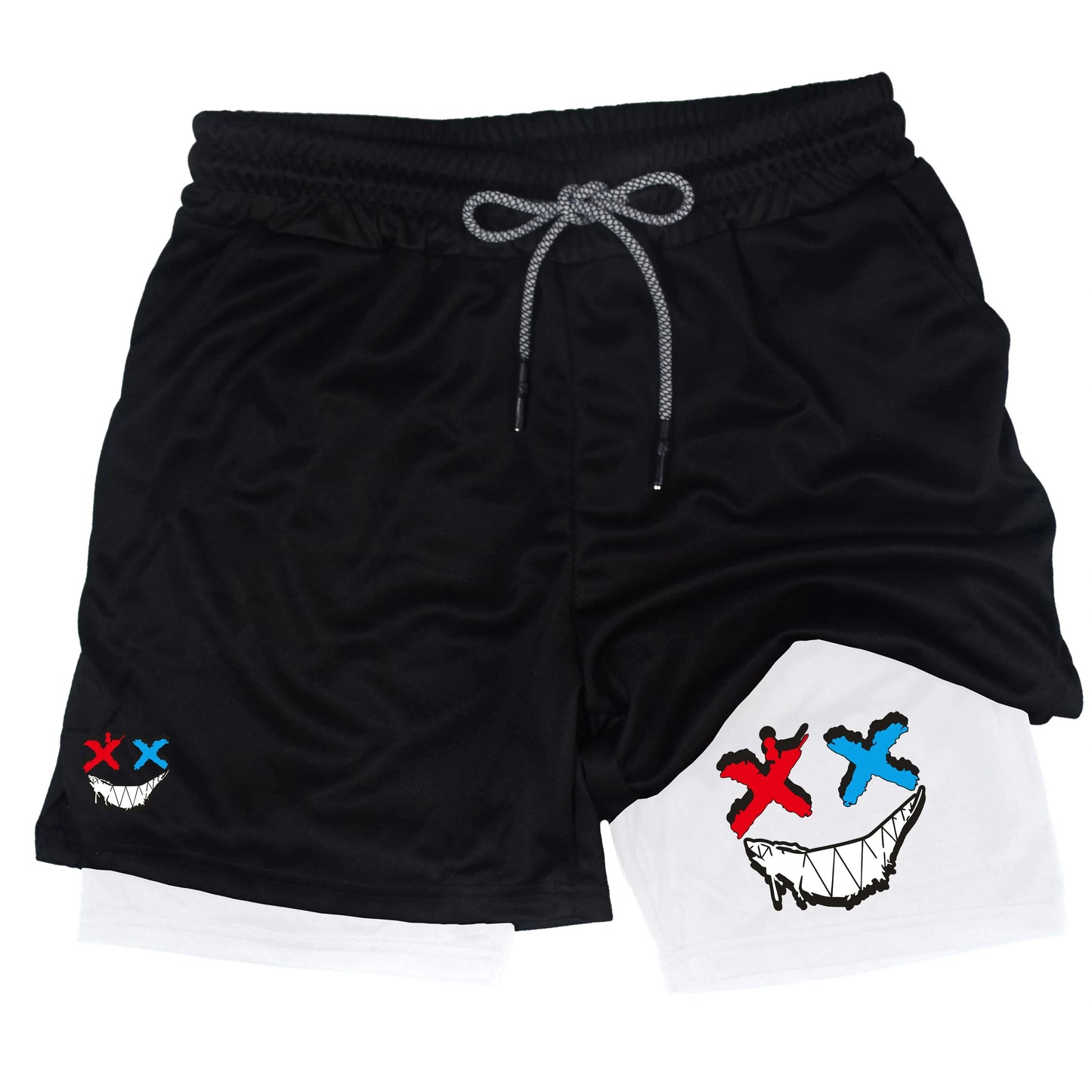 Men Running Shorts 2 In 1 Double-deck Sport Shorts Sportswear Gym Fitness Short Pants Training Jogging Bottom Men's Clothing